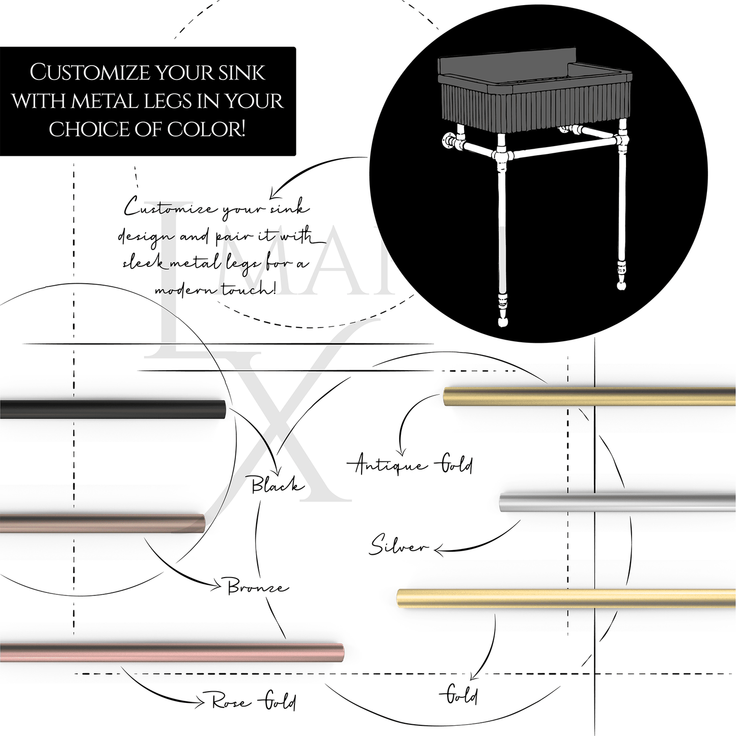 metal leg options